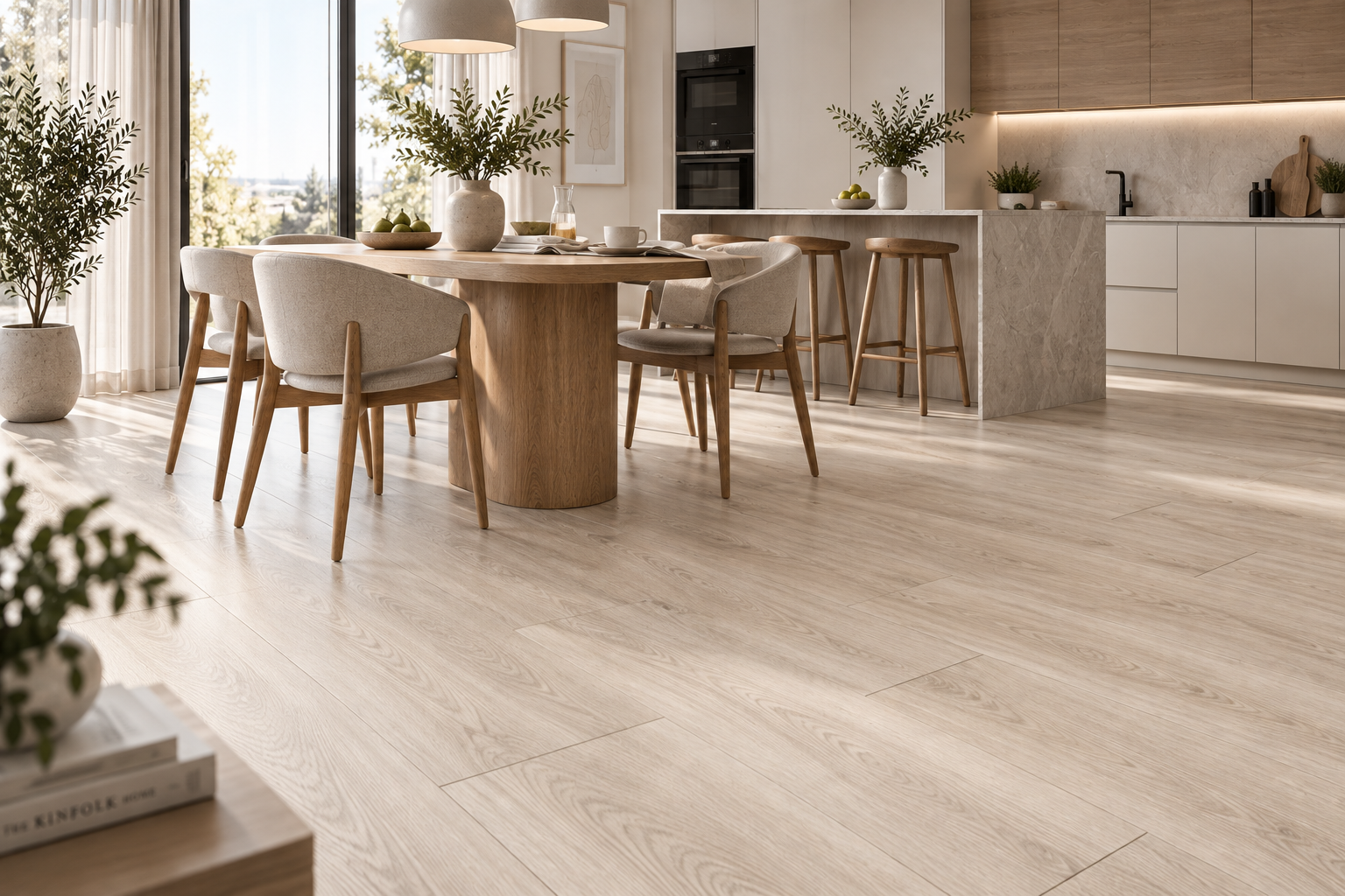 Кварцвиниловая плитка для пола в квартире — фото 1